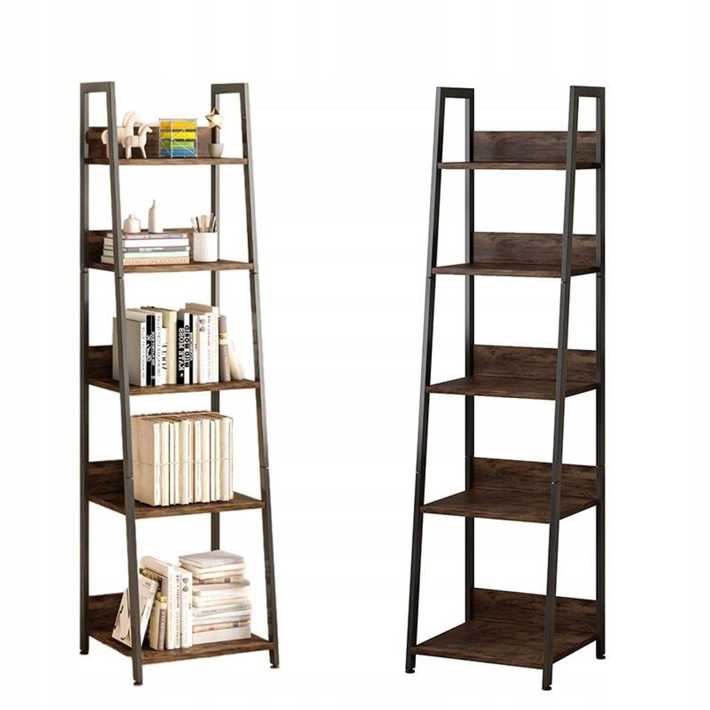 Scaffale a 5 ripiani per libri loft a 5 livelli Immagine del prodotto 