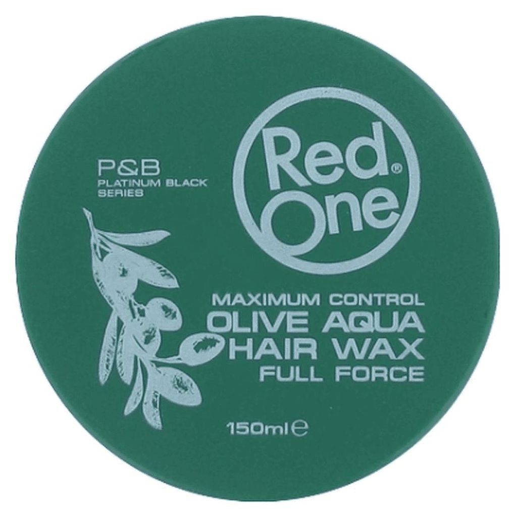 Red One - Green Olive - Aqua Hair Wax - Full Force - 150 ml Productafbeelding 