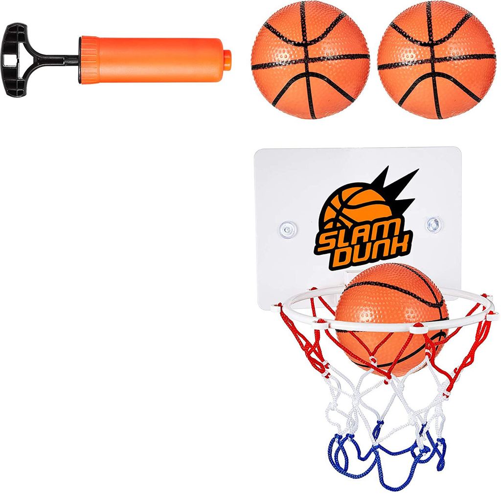 Mini Basketballkorb Basketball Set Indoor Basketballboard Korb mit Ball Pumpe DE 