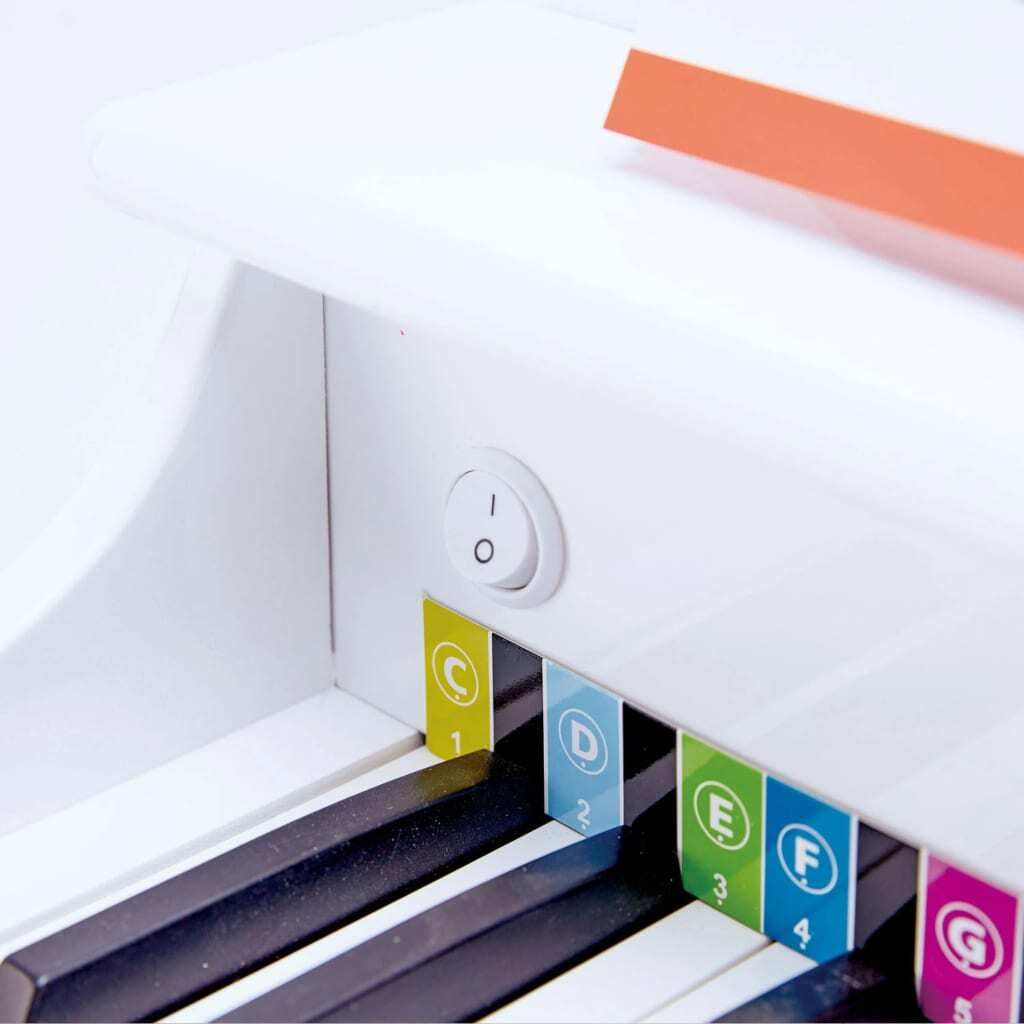Hape Deluxe Spielzeugklavier Weiß E0338 Produktbild 3