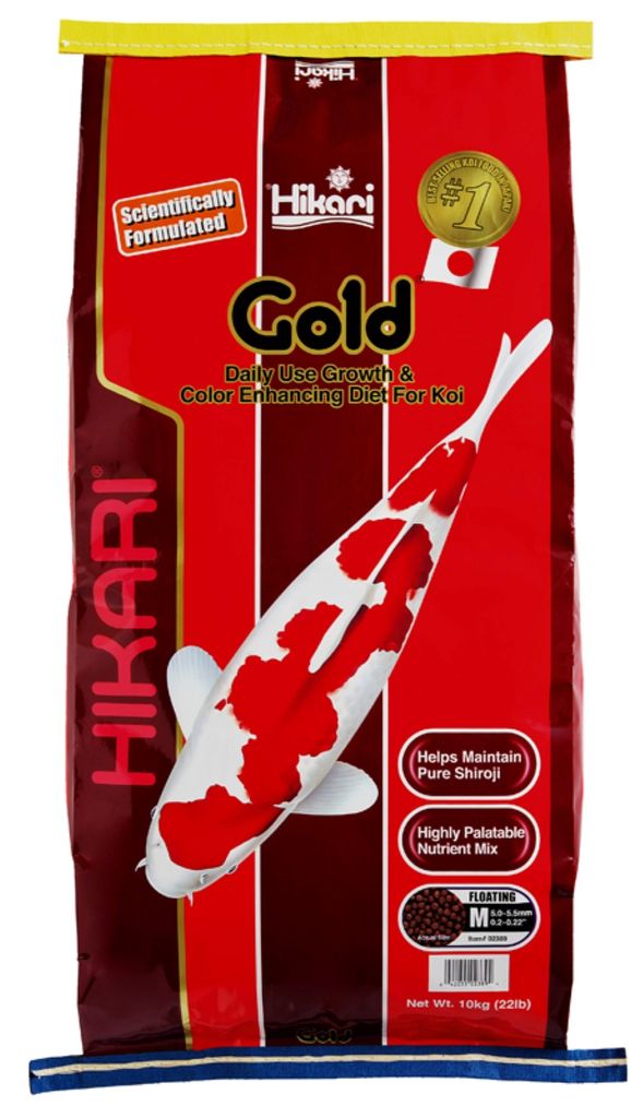 HIKARI Gold Koifutter | Fischfutter Wachstum Farbe 10 kg Größe M (4.0-5.5 mm)