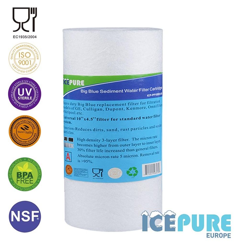 Alapure 10Zoll großer blauer Sedimentfilter 5 Mikron ALA-PP10BB-05