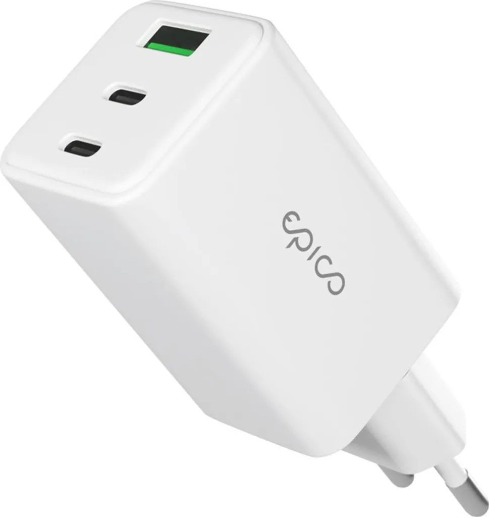 Adaptateur Secteur 65W Epico UltraBoost GaN EA65 Blanc - Charge Ultra Rapide