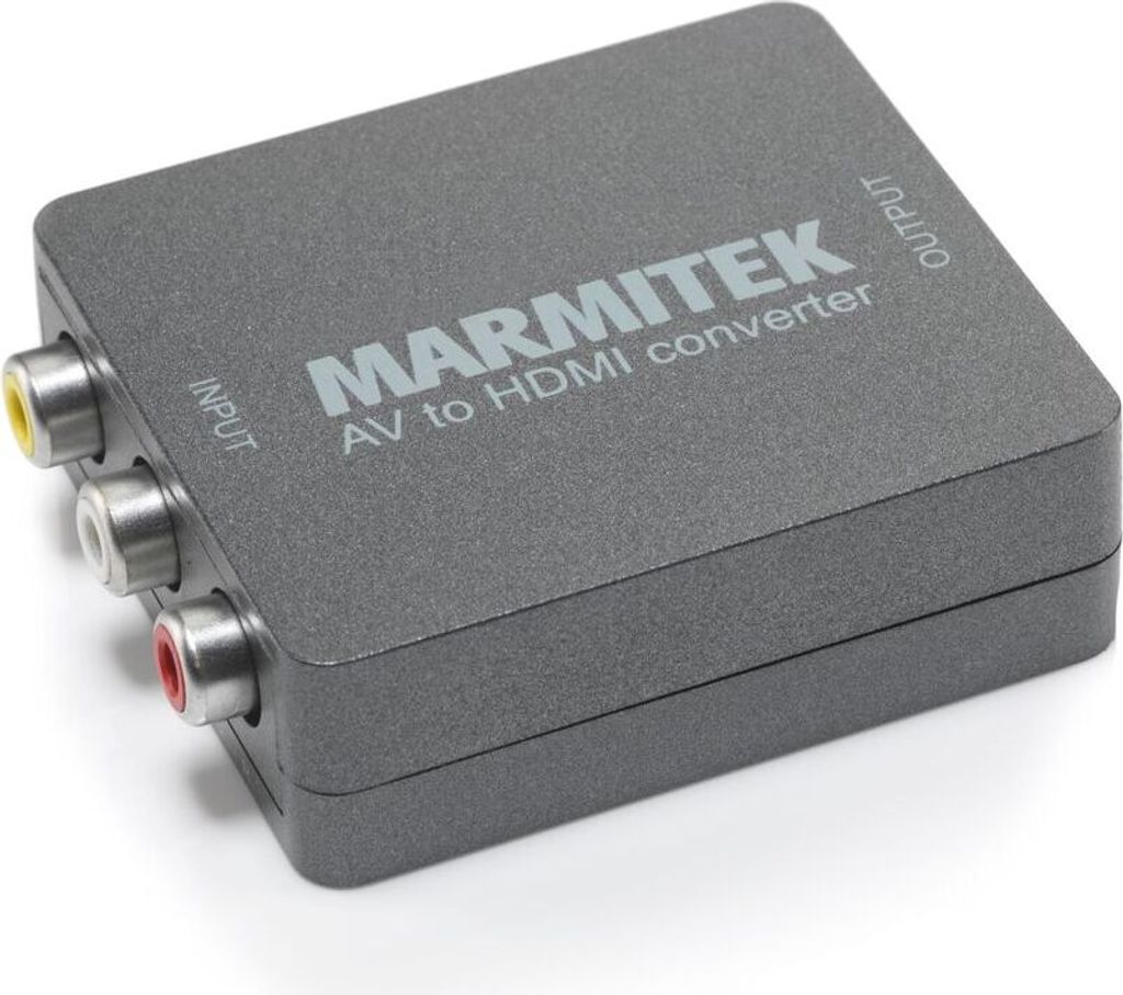 RCA auf HDMI Konverter - Marmitek Connect AH31-1080p Full HD - Keine Software notwendig - Composite - SCART - PAL - NTSC - AV HDMI Adapter - Schlie...