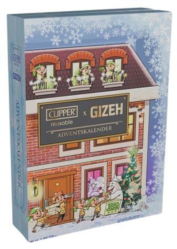 Clipper Adventskalender 2025 mit 24 Clipper Feuerzeugen, Produktbild 