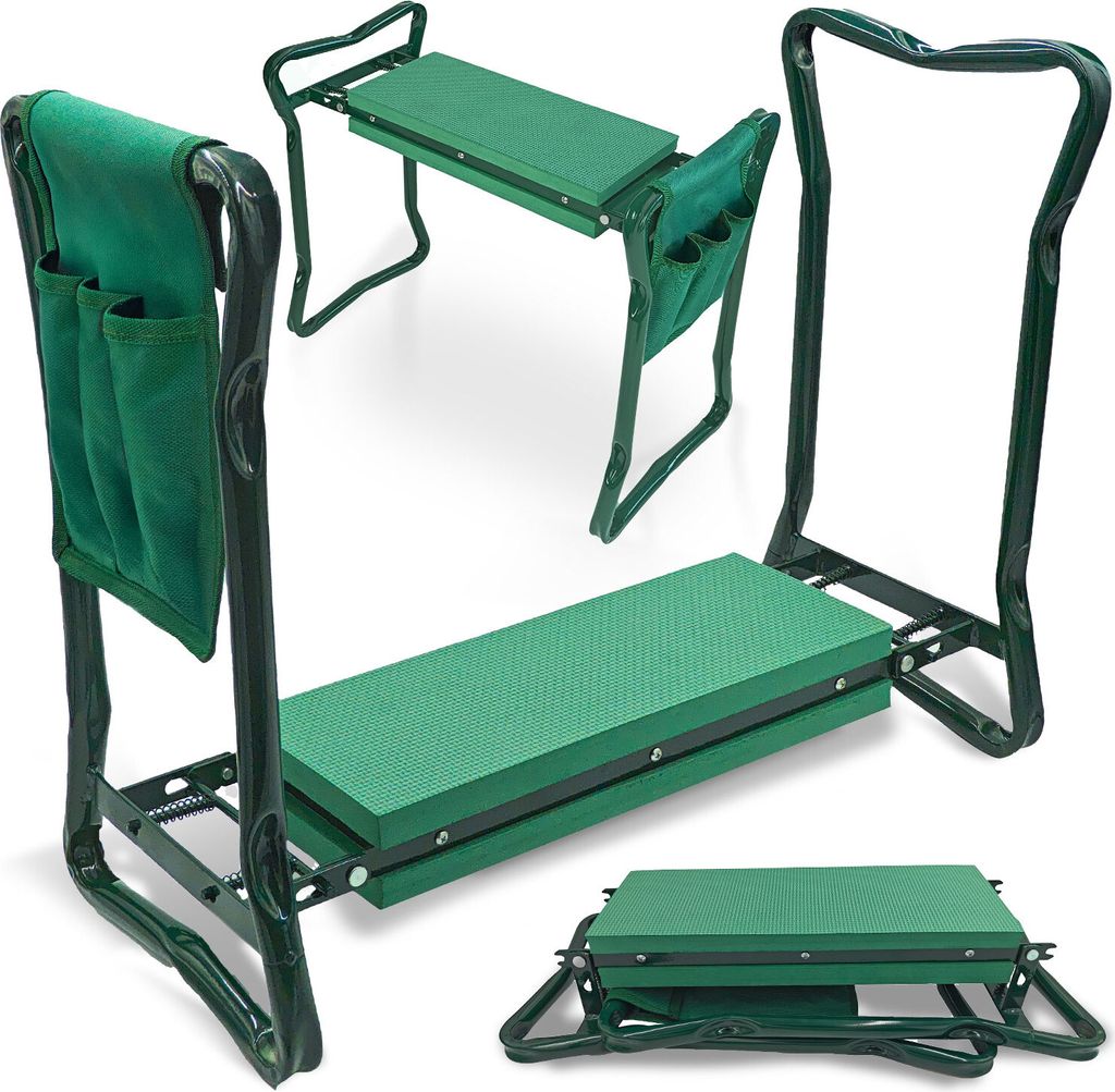RUSSELL 3-in-1 klappbarer Gartenkniestuhl, Gartenstuhl und Produktbild 