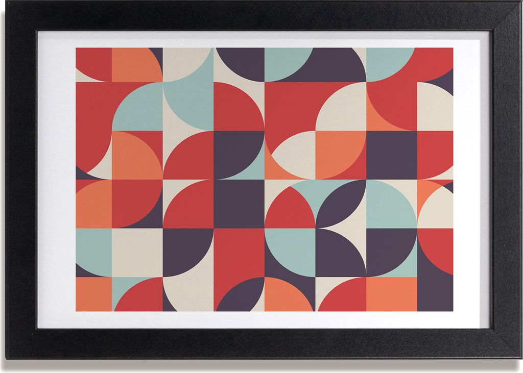 Bild 30x20 MDF-Rahmen, Wandkunst abstrakt