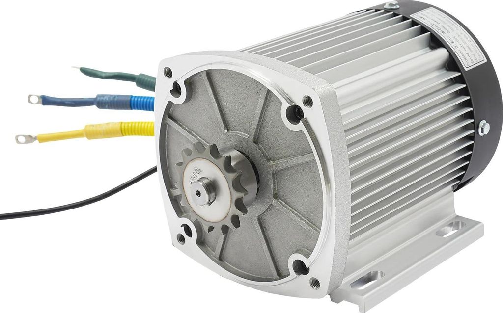 Elektromotor Set - 1500 W Gleichstrommotor mit Controller - 3500 U/min - Für E-Scooter und Motorrad - Silber