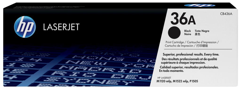 Cartouche de toner noir HP 36A (CB436A) pour imprimantes Image du produit 