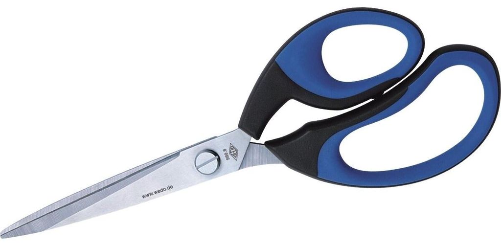 Wedo 989 8, Gerader Schnitt, Einzelbild, Schwarz, Blau, Produktbild 
