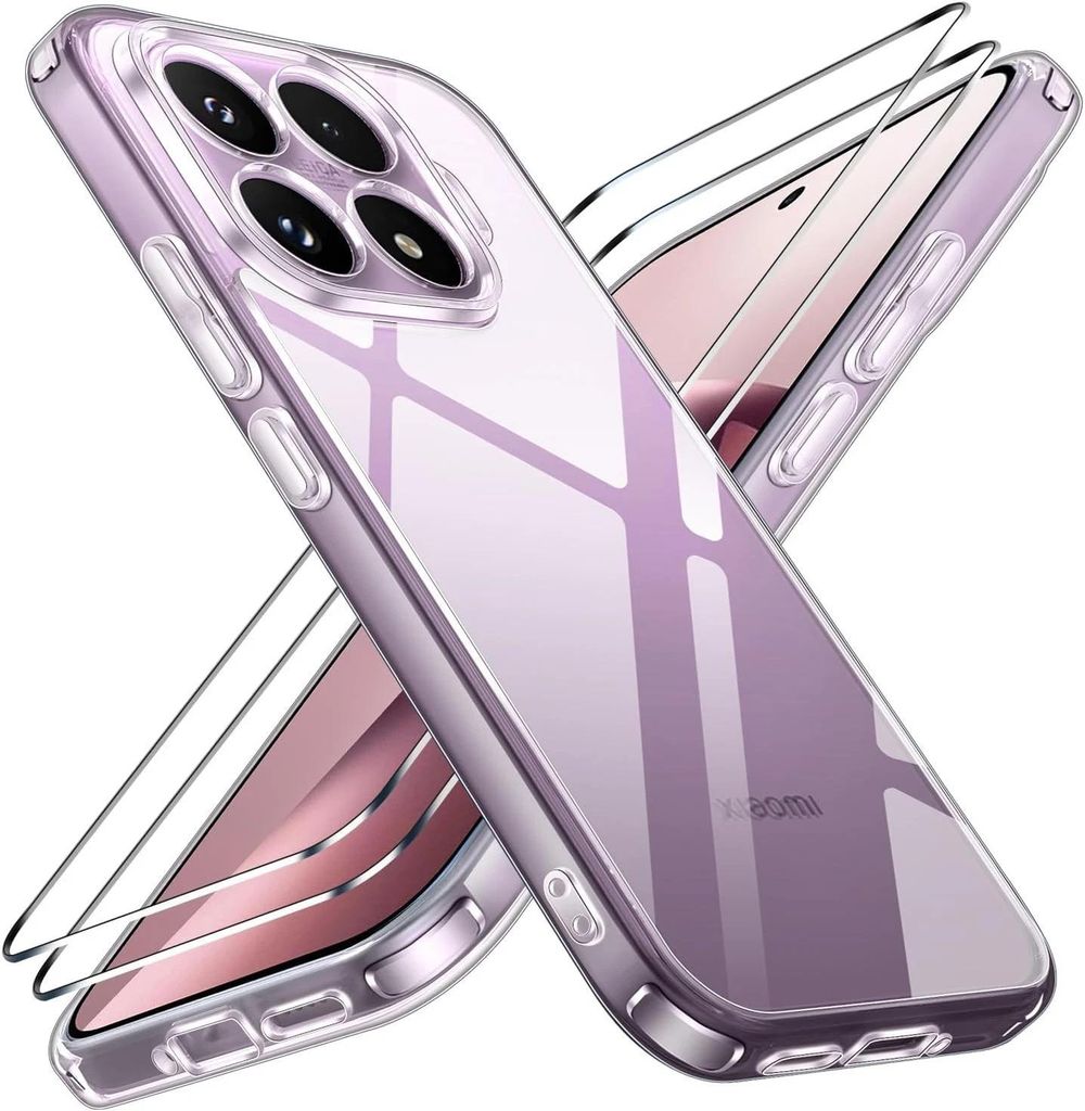 Hülle + 2X Schutzglas für Xiaomi 17T Pro Panzerfolie Full Produktbild 