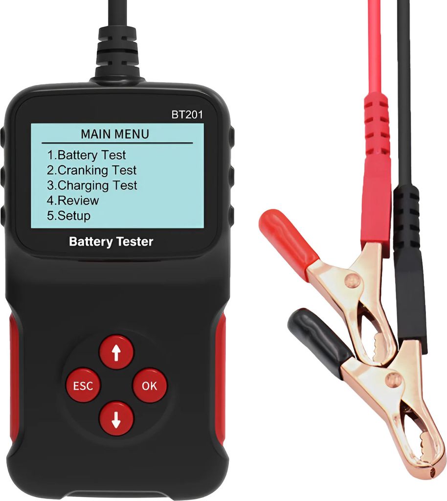 MMOBIEL Autobatterie Tester 12V Digitaler Autobatterie Messgerät-Tester – 100-2000 CCA