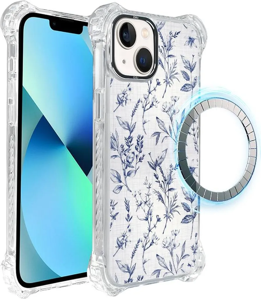 IBIZU DropGuard Ultra iPhone 13: MagSafe e Pastel Bloom Azure