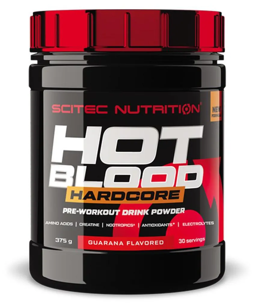 Booster de Pré-entraînement Hot Blood Hardcore Scitec - Saveur Guarana