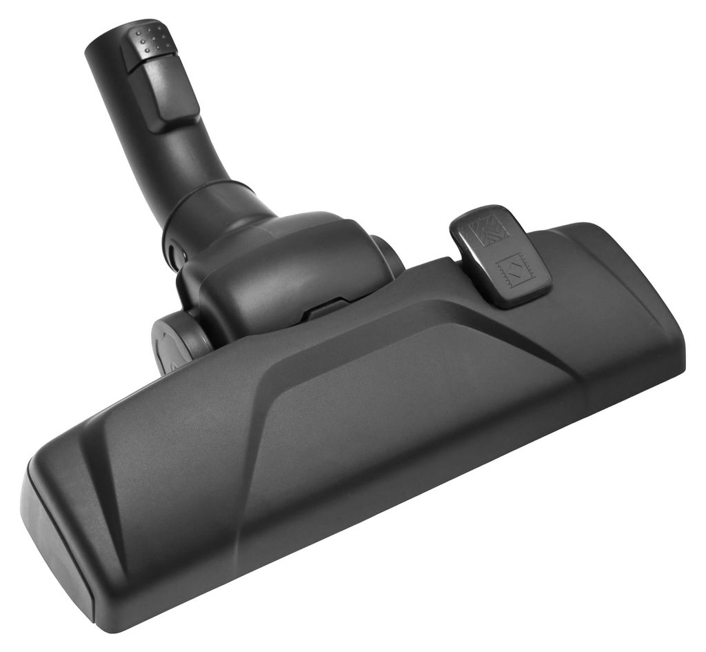 A close-up studio shot of a vacuum cleaner brush head.