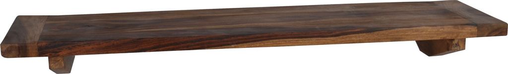 MiaMöbel Wandregal Thali 100 cm Modern Massivholz Teak Braun