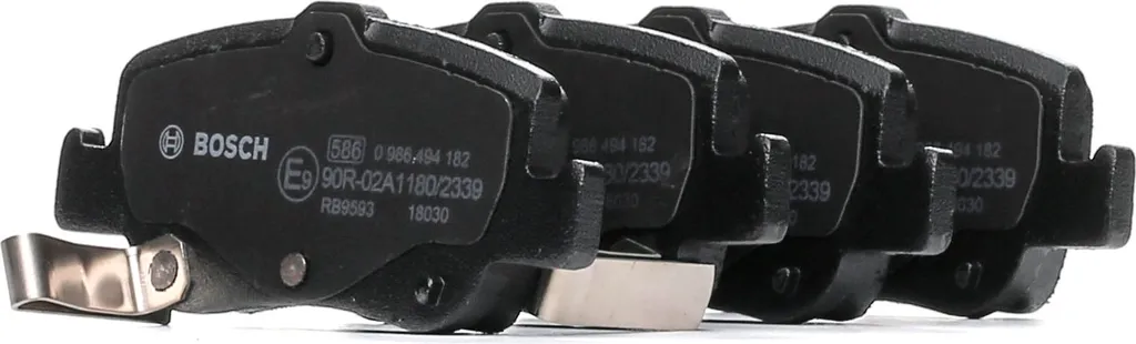 Jeu de 4 plaquettes de frein arrière BOSCH pour Auris E15 0986494182