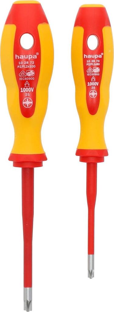 HAUPA Schraubendreher-Set, 1000V, VDE, HUPslim, PZ/FS1, PZ/FS2, 1 Stk.
