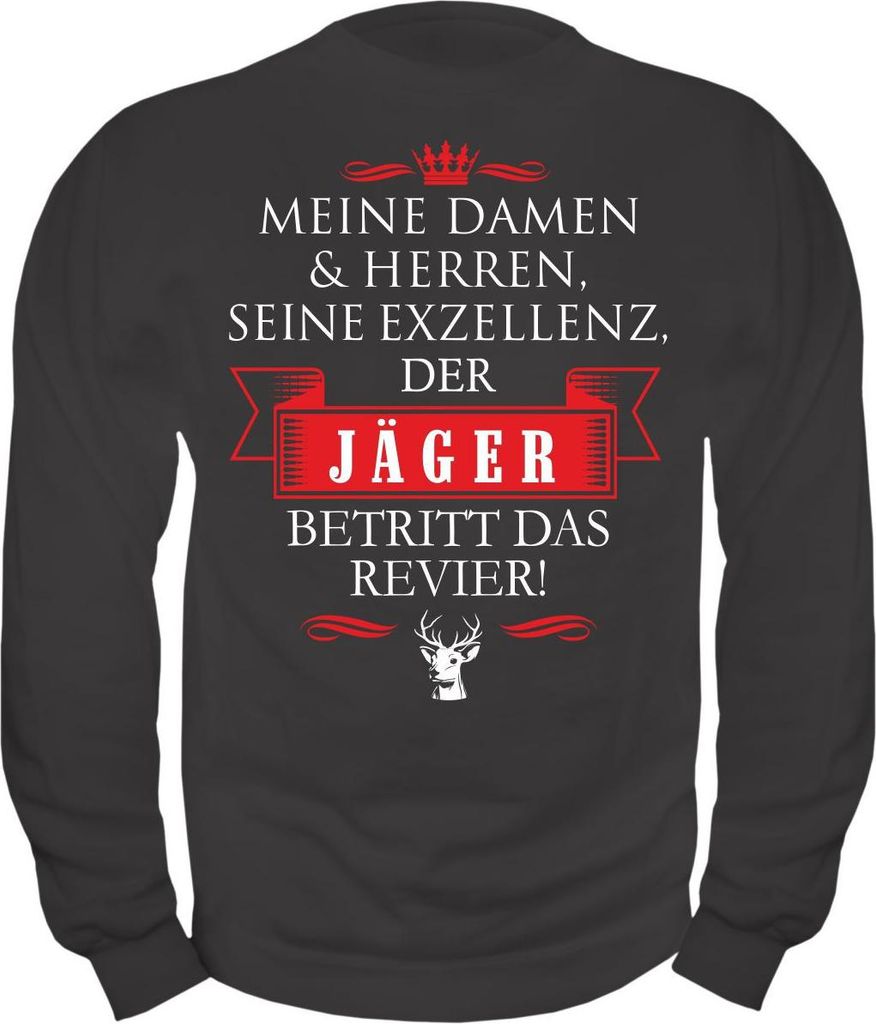 Herren Sweatshirt Seine Exzellenz DER JÄGER