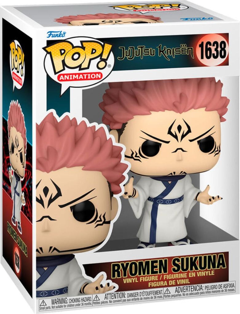 Jujutsu Kaisen POP! Animation Vinyl Figures Sukuna 9 cm Immagine del prodotto 
