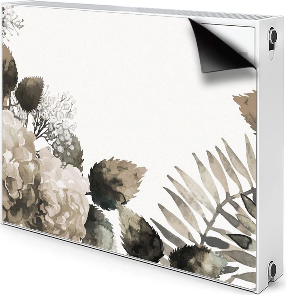 Magnet Heizkörperverkleidung Heizkörper-Abdeckung Heizung Heizkörper 80x60 cm - Blumen, Hortensie