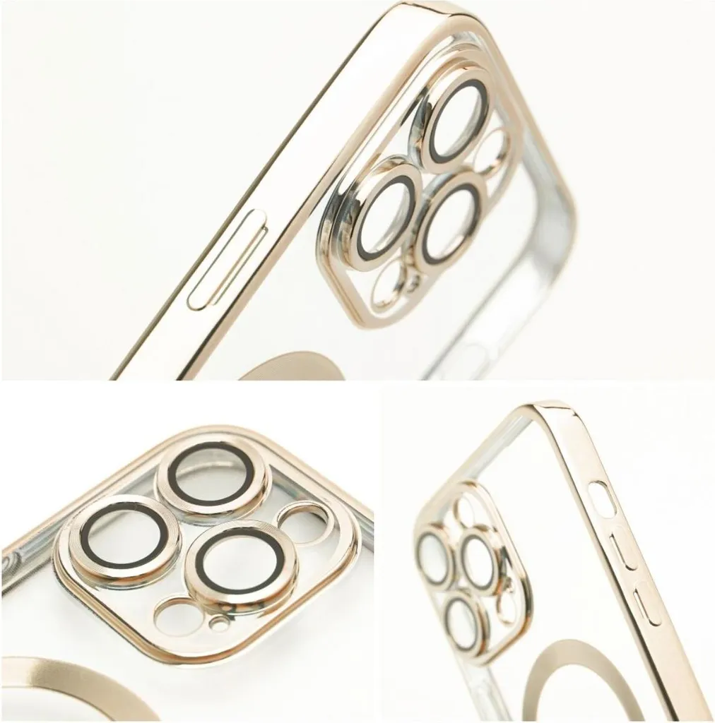 Custodia Luxury Gold iPhone 17 Pro | Bumper Magnetico e Design Camera - 3