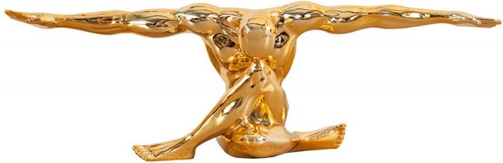Casa Padrino Art Deco Figur Muskelathlet Gold - Muskel Athlet Figur Skulptur