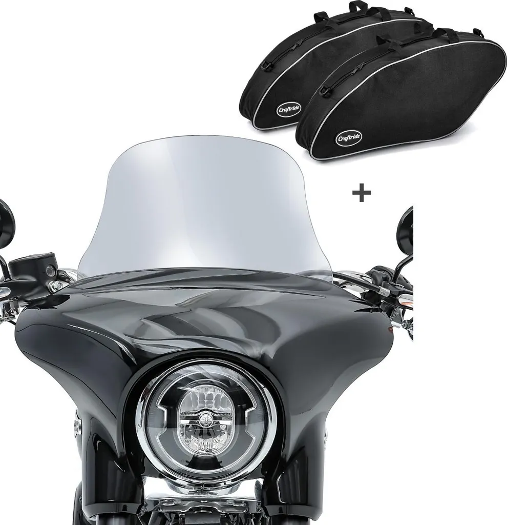 Pare-vent de Voyage et Sacoche Interne pour Harley Davidson Sportster XL