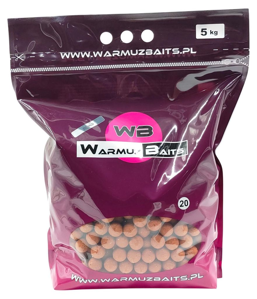 Futterboilies 20mm Warmuz Baits Beutel 5kg DONALD