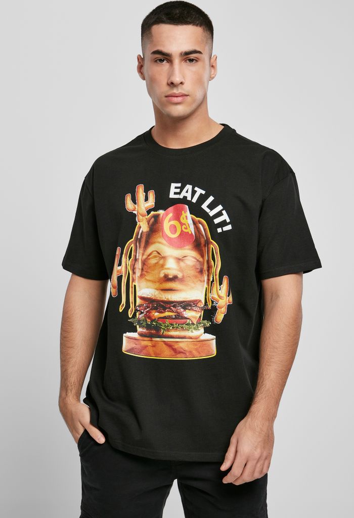 Mister Tee T-Shirt Eat Lit Oversize Tee Black-L