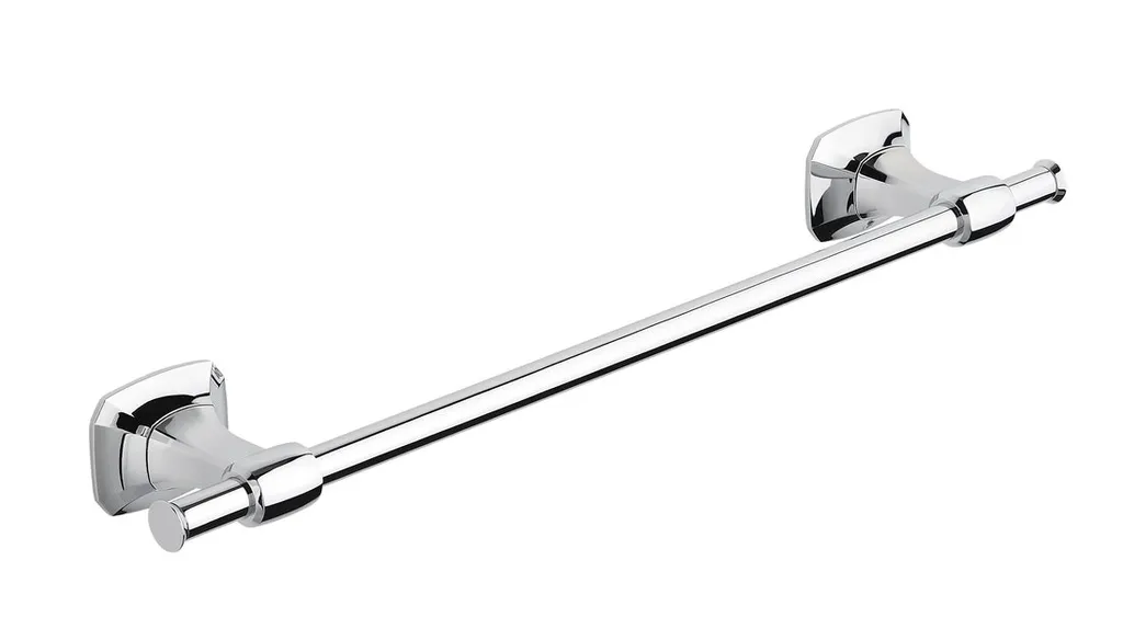 Barre porte-serviettes murale 30 cm AIDA en métal chromé inoxydable