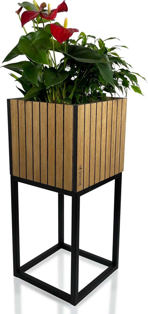 Blumenbeet štvorcový LOFT FIORINO Lišty 22x22x50 cm Obrázok produktu 