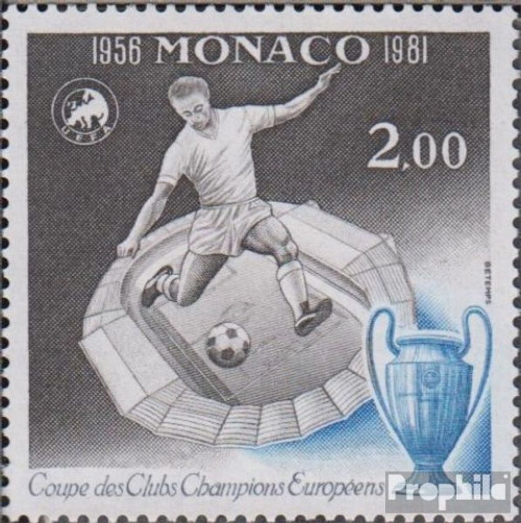 Briefmarken Monaco 1981 Mi 1475 (kompl.Ausg.) postfrisch Fußball