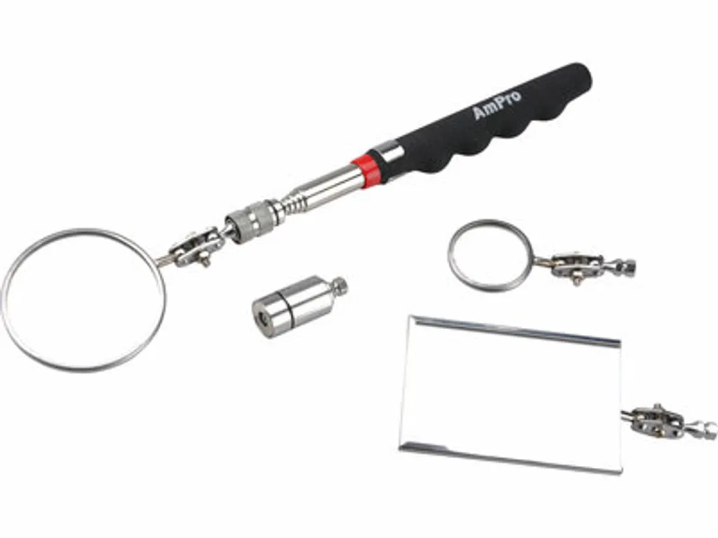Specchio Ispezione Allungabile Set 5 pz - Ideale per Fai-da-te e Officina