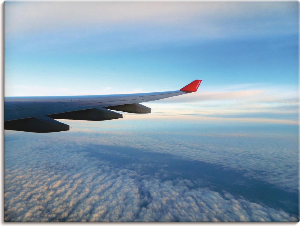 ARTland Leinwandbild Flugzeug Größe: 40x30 cm