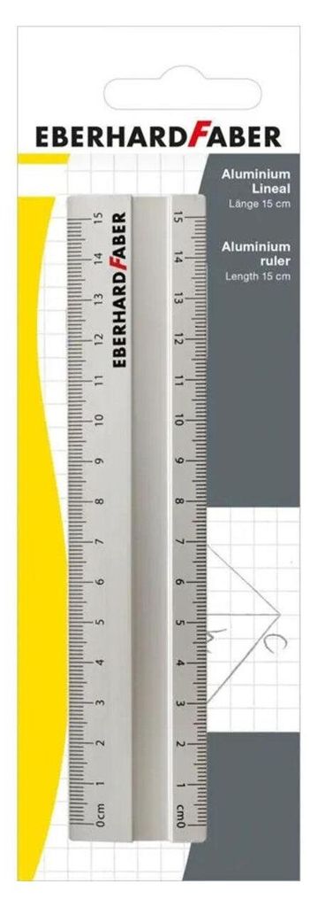 EBERHARD FABER Metall-Lineal aus Aluminium 150 mm Produktbild 