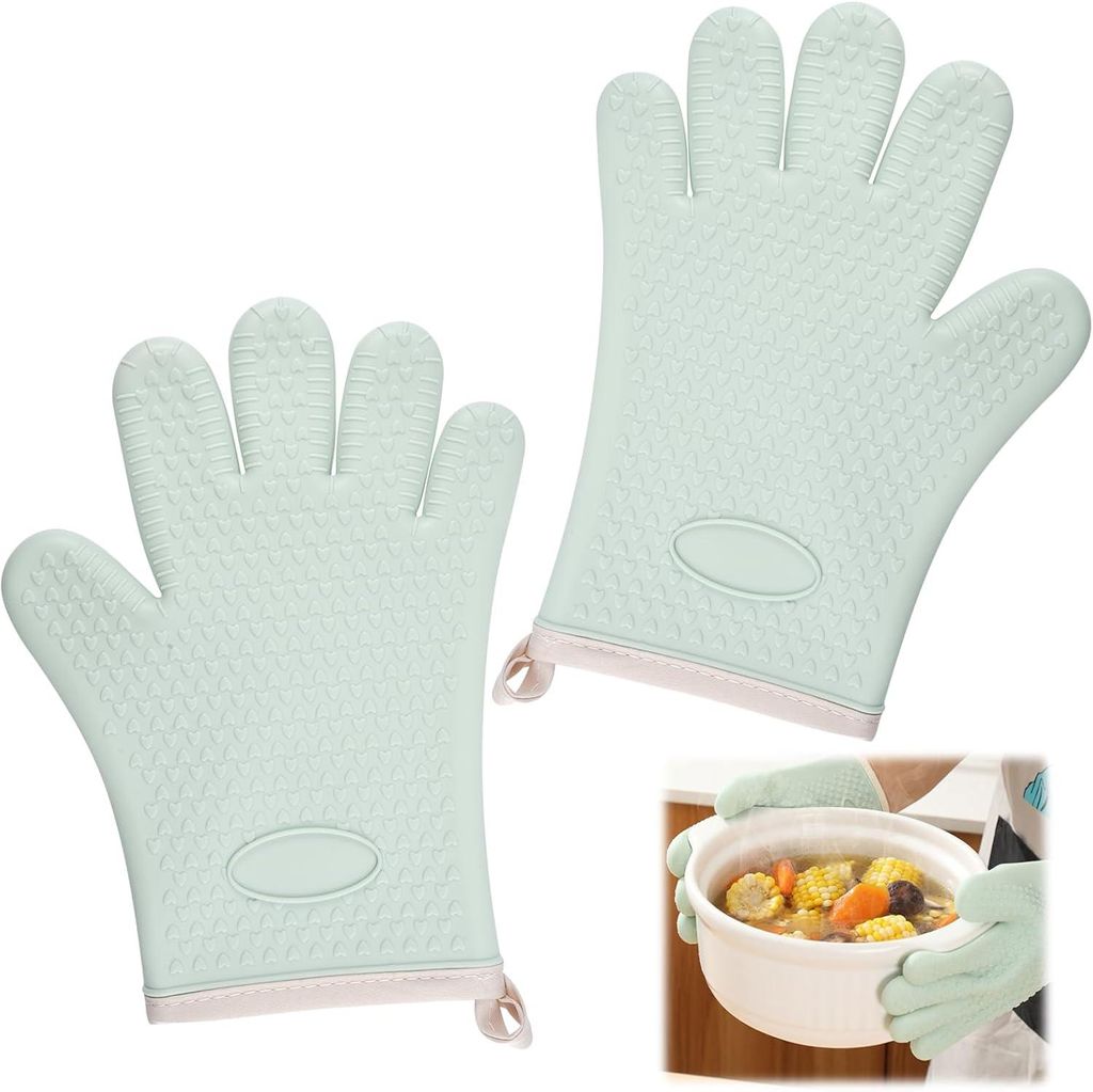 tepelně odolné kuchyňské rukavice, silikon/bavlna, odolné Obrázek produktu 