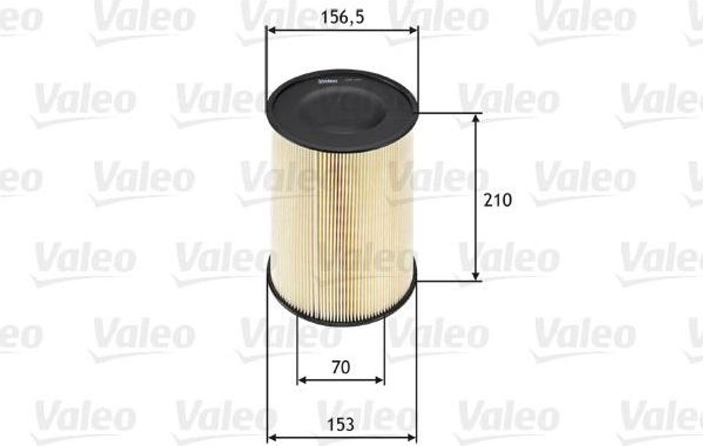 VALEO 585653 Luftfilter OE 1477153 kompatibel mit C-Max, Focus, Kuga, Tourneo, Transit, 3, 5, C30, C70, S40, V40, V50
