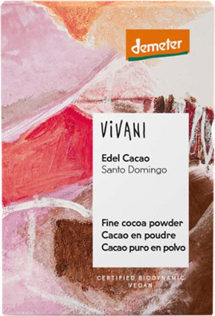 Vivani  Edel Cacao Santo Domingo 100 g Zartbitterschokolade Produktbild 