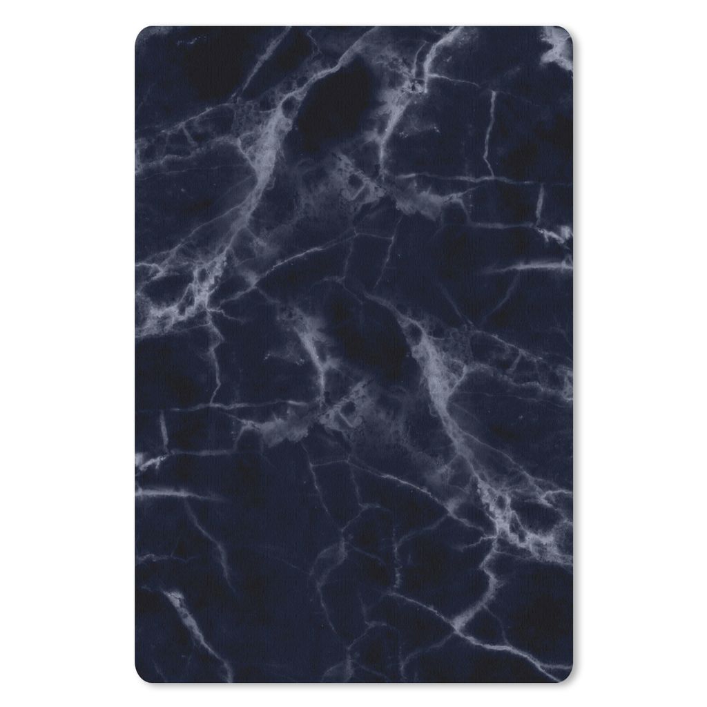 MuchoWow Mauspad Mousepad Marmor - Muster - Schwarz - Weiß 40x60 cm - Mousepads - Maus Mat - Pad - Mausunterlage - Schreibtisch Accesoire