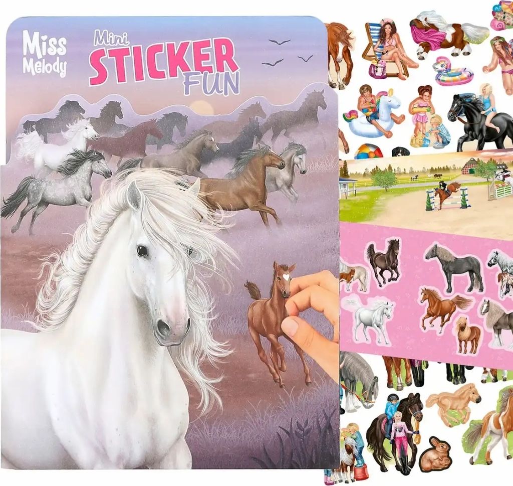 Stickerbuch Miss Melody  Sticker-Fun, 12 illustrierte Produktbild 
