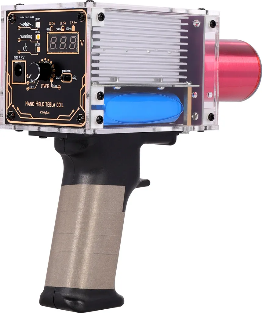 Bobine Tesla de poche rechargeable pour expériences et démonstrations