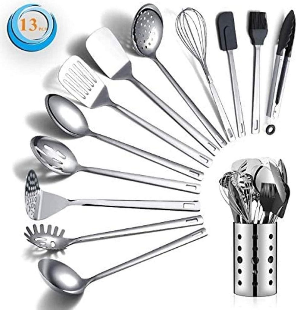 Set di utensili da cucina in acciaio inox da 13 pezzi, Immagine del prodotto 