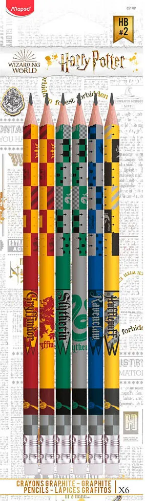 Set 6 Matite Grafite HB Maped Harry Potter | Resistenza e Comfort