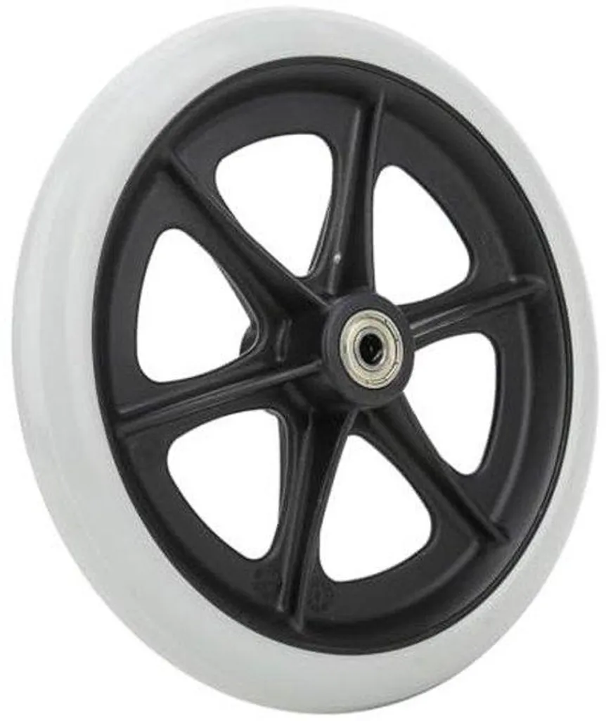 Roue avant de rechange pour fauteuil roulant 8 pouces pneu plein gomme