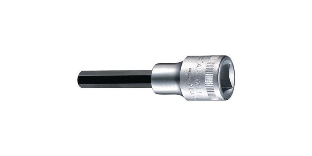 Steckschlüsseleinsatz 1054/2054 1/2 ′′ 6 kant Schlüsselweite 10 mm Länge 140 mm