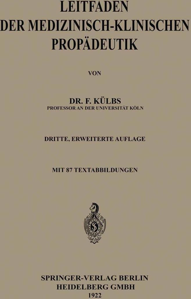 Leitfaden der Medizinisch-Klinischen Propädeutik