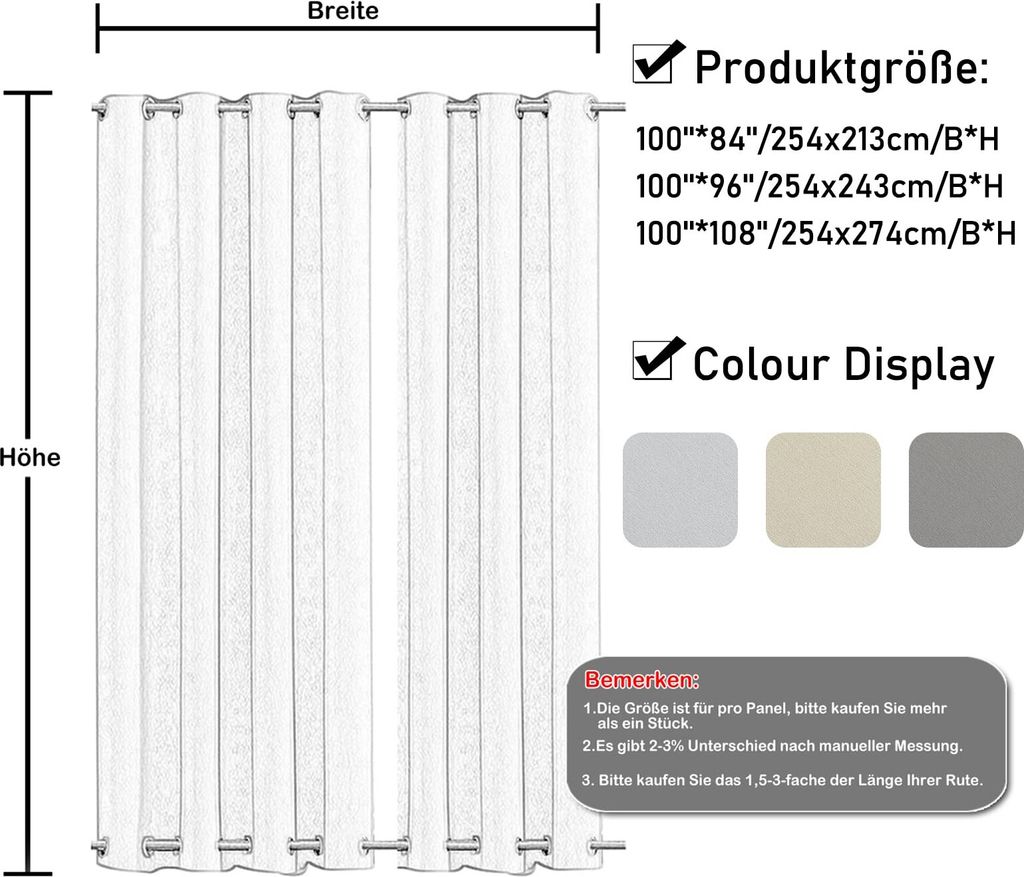 DTVEW Vinyl-Vorhang Outdoor - 1.9x2.5m Klare Plane | 100% Wetterbeständig