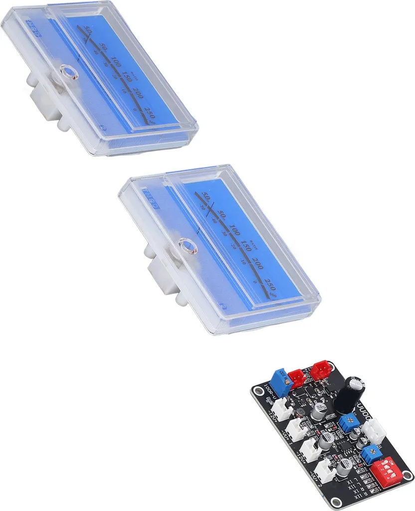VU-mètre Ajustable en ABS avec Driver Board pour Conversion Audio DIY