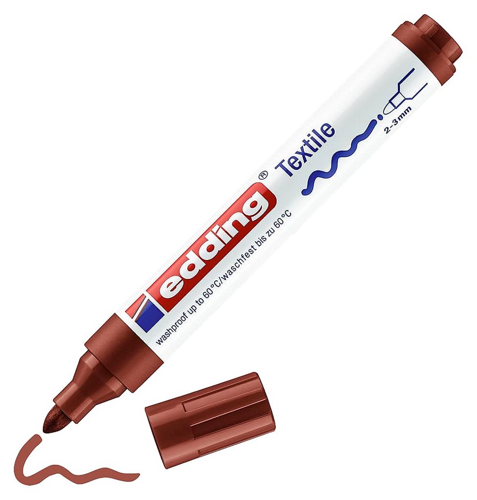 Edding 4500, Braun, Rundspitze, Braun, Weiß, Polypropylen Produktbild 